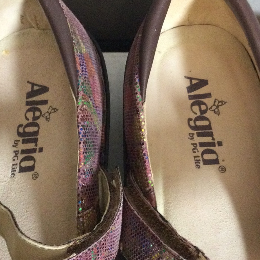 EU 39 Alegria Multicolor Mary Jane Shoes - Picture 10 of 11